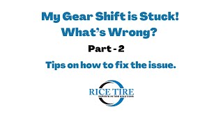 How to Fix a Car Stuck in Park! Step-by-Step Guide to Get Back on the Road