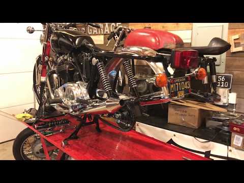 1974 Norton Commando 850 MK2A – Swing Arm fix (Part 14) – Horn & Mudguard