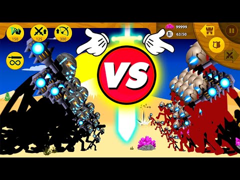 TEAM GRIFFON vs AURA BOSS TEAM SUPER GIANT - Stick War Legacy Mod - Mugen2048 #15