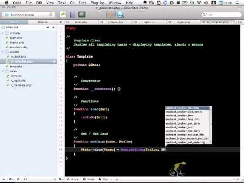 PHP Login System Using OOP and MVC - Template Object Part 2