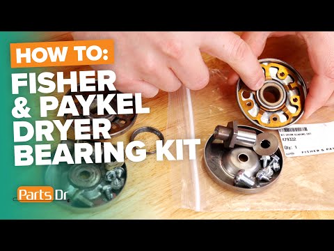 How to replace Fisher & Paykel dryer drum bearing kit part # 479332