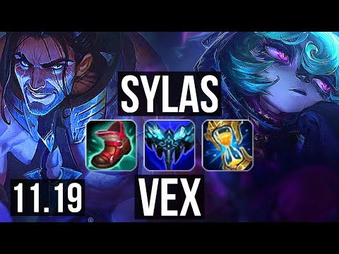 SYLAS vs VEX (MID) | 10/1/7, 300+ games, Dominating | NA Challenger | v11.19