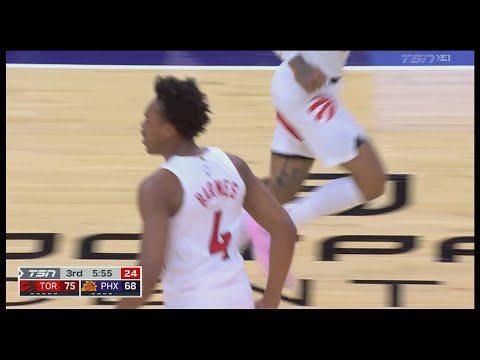 Scottie Barnes was HYPED after Siakam's Basket - Raptors vs Suns | 1/30/2023