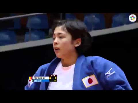 Judo Grand Prix Jeju 2013: Corina CAPRIORIU (ROU) - Christa DEGUCHI (JPN) Final [-57kg]