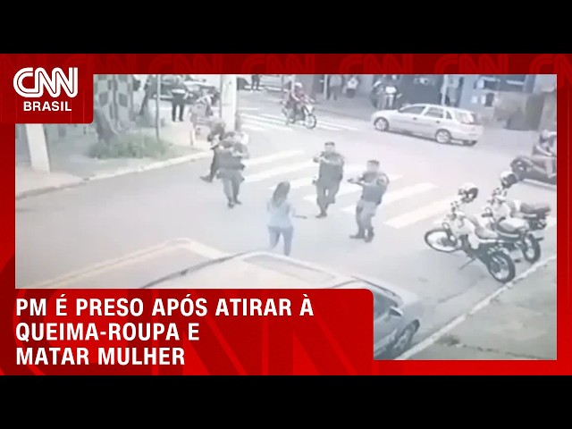 PM é preso após matar mulher à queima-roupa em SP | CNN PRIME TIME