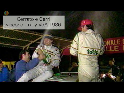Cerrato and Cerri win the 1986 Valle d'Aosta Rally
