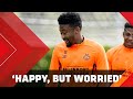 A catch up with Chris Gloster ?? | Happy to be back in training, but worried about his family.