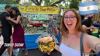 San Telmo Market on a Sunday 🇦🇷 Local Food, Street Tango & Culture!