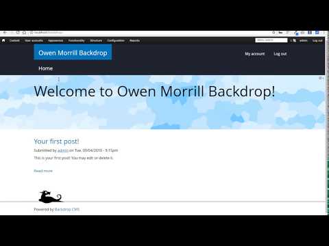 How to use the menu in Backdrop CMS | Authors & Site Builders