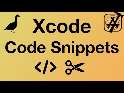 Xcode Tutorial - Code Snippets for Efficiency! - Xcode Tips and Tricks