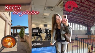 Koç Üniversitesi'nde bir günüm! 🏫 | spor, diyet, dersler, vizeler