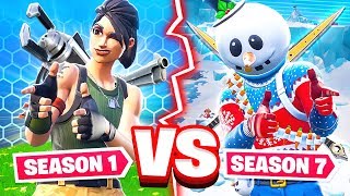 SEASON 1 VS SEASON 7 WEAPON CHALLENGE *NEW* Game Mode in Fortnite Battle Royale