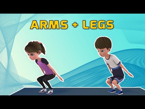 ARMS + LEGS WORKOUT FOR KIDS | Kids Exercise