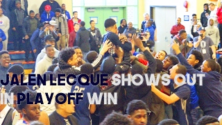 Jalen Lecque Comes Up Huge In First Round Playoff Game! Full Game Recap