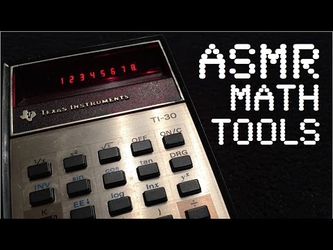 ASMR Math Tools (clicking, tapping, pointing, soft speaking)