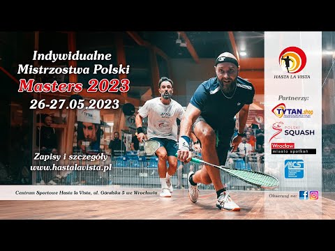 Przemysław Atras - Dominik Kowalski M35+ - Indywidualne Mistrzostwa Polski Masters w Squasha 2023