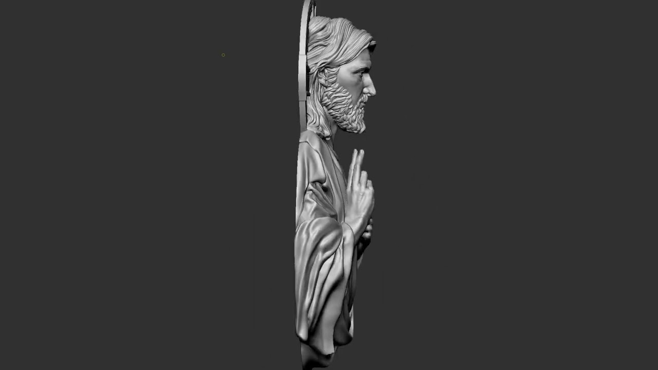 Jesus Relief 03 3D Print Model