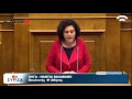 Ομιλία της Νάντιας Βαλαβάνη στην Ολομέλεια της Βουλής κατά τη συζήτηση της πρότασης μομφής του ΣΥΡΙΖΑ-ΕΚΜ στην Κυβέρνηση στις 9-11-2013