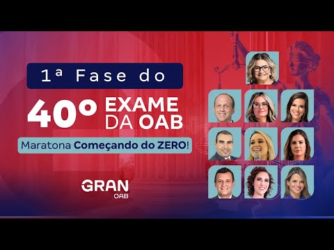 1ª fase do 40º Exame OAB - Maratona Começando do ZERO!