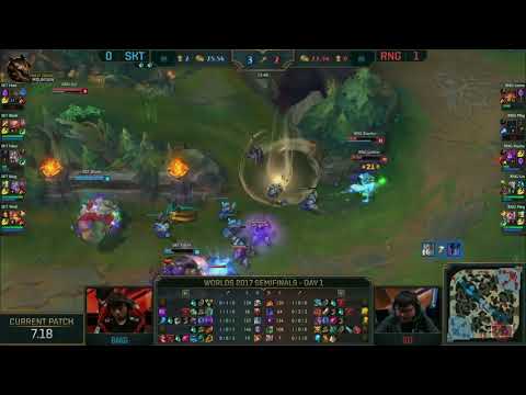 FAKER Galio 1vs3 moment | RNG vs SKT game 2 highlights