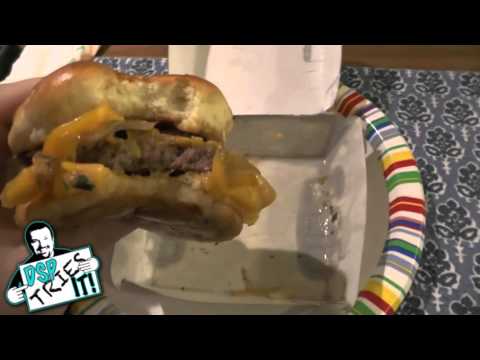 DSP Tries It Ep. 107 - Cheddar Onion Buttery Jack Burger (GROSS OUT ALERT!)