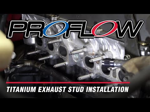 Proflow Titanium Exhaust Stud Installation