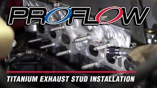 Proflow Titanium Exhaust Stud Installation