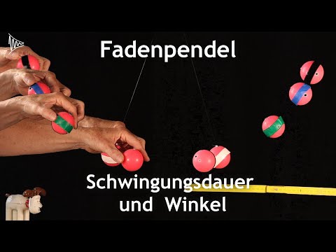 Die Schwingungsdauer eines Fadenpendels hängt vom Winkel ab, Physik Schwingungen und Wellen