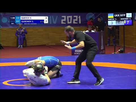 Round 3 PKM - 92 kg: V. BABYCH (UKR) v. E. GUSEINOV (RFP)