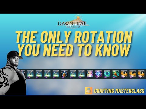 FFXIV - The Only Crafting Rotation You Need To Know | A Crafting Rotation Guide