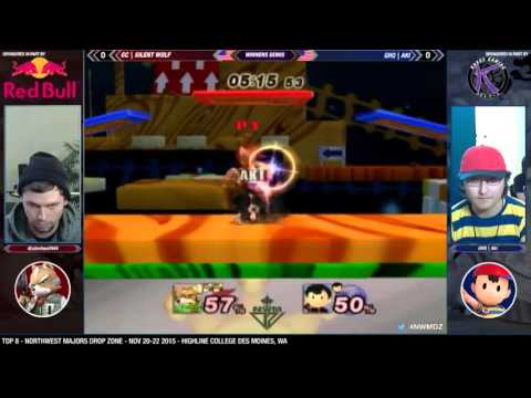 NWM Drop Zone - GC | Silent Wolf (Fox) Vs. GHQ | Aki (Ness) (Top 8 Winners Quarters) - Project M