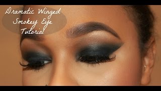 Dramatic Winged Smokey Eye Ft. Brown Lips! ♡ Tutorial