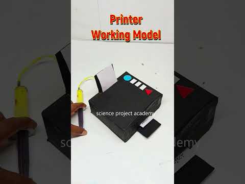 printer working model using syringes - computer output project - diy - science project academy