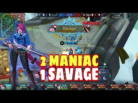 2 MANIAC, 1 SAVAGE | LESLEY GAMEPLAY | MOBILE LEGENDS