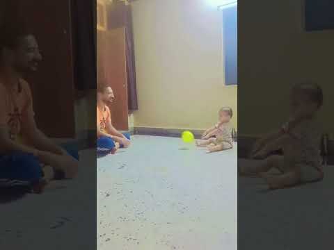 krishik beta playing catches with his dad #cutetwins #baby #shorts #trending #viral #youtube #short