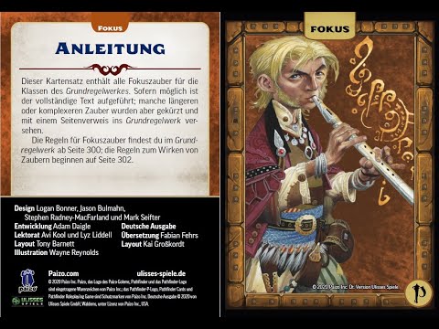 Pathfinder Durchgeblättert Folge 20 - Kartenset Fokuszauber