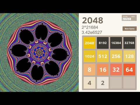 46389 Zooms into Mandelbrot – Simulation 2⁴⁶³⁸⁹ or 3.02×10¹³⁹⁶⁴