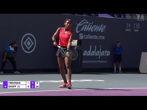 Coco Gauff Wins 🎉🎊🇺🇸❤️❤️ beats Martina Trevisan Live WTA Tennis Coverage Guadalajara Mexico 🇲🇽