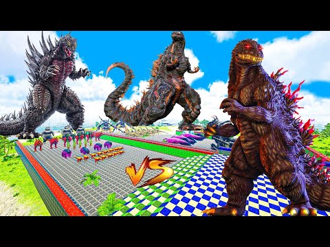 Ark Dinosaur Deathrun Vs Indoraptor Vs Spider T-rex - Ark Creature Survival Evolved