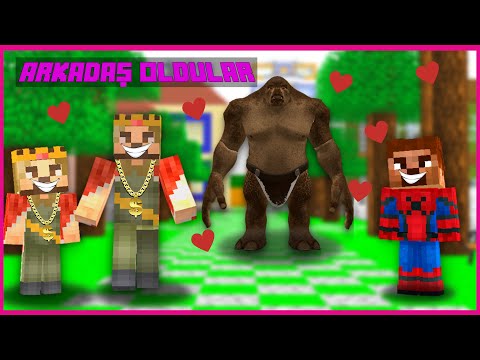 KORKUNÇ DEV İLE TÜM ŞEHİR ARKADAŞ OLDU😂😂   !! -minecraft