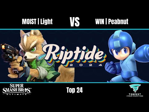 MOIST | Light (Fox) vs WIN | Peabnut (Mega Man) - Ultimate Top 24 - Riptide 2024