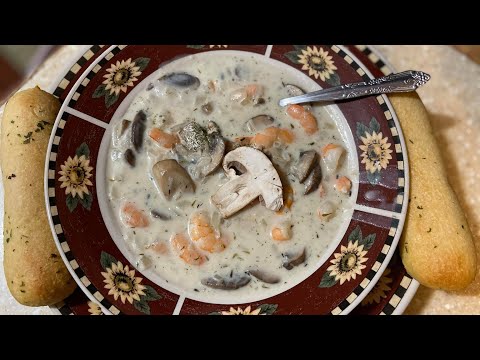 How To Make Shrimp Mushroom CHOWDER