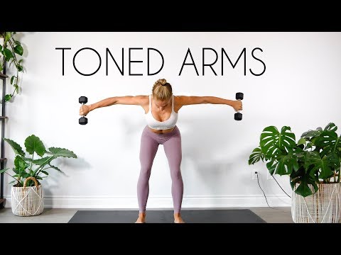 10 MIN TONED ARMS WORKOUT (At Home Minimal Equipment)