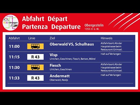 MGB Ansagen | Infopoint Obergesteln VS | BoJa Ansagen