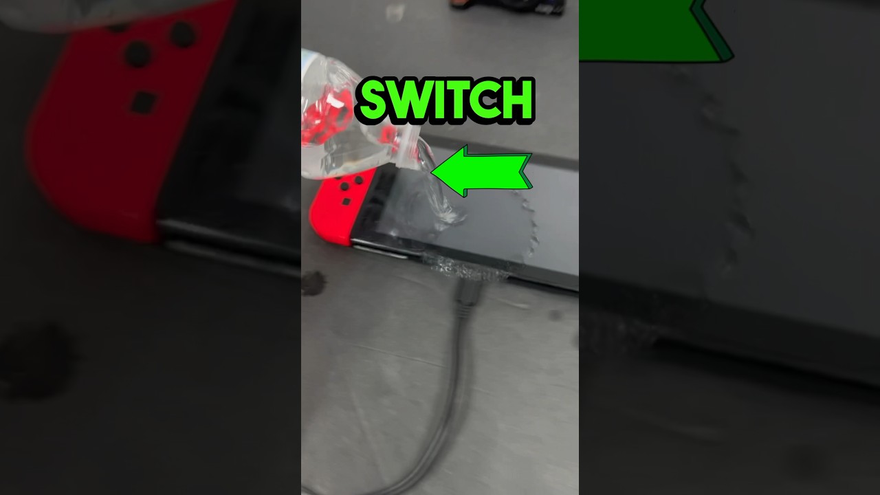😱Drenched Nintendo Switch? Salvage Secrets Exposed! #shorts