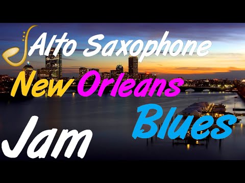 New Orleans Blues Alto Saxophone Backing Track Jam in G | Improvisation