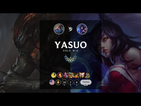 Yasuo Mid vs Ahri - NA Challenger Patch 12.7