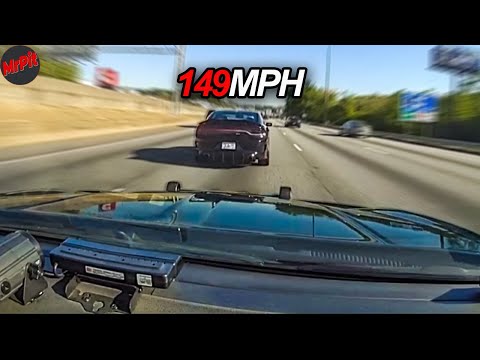 Craziest 700-HP Dodge Hellcat Police Chases Caught on Dashcam | PIT Maneuver