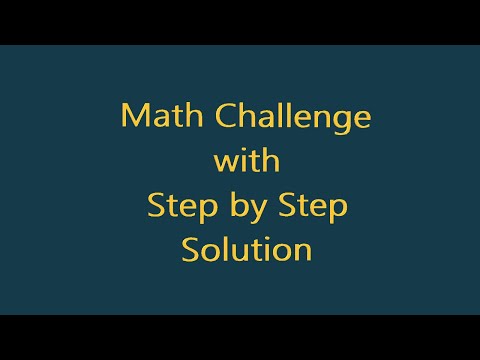8th Grade Math Challenge