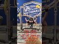 2025 High School Powerlifting Nationals, 63kg Women's Raw Junior Varsity division.